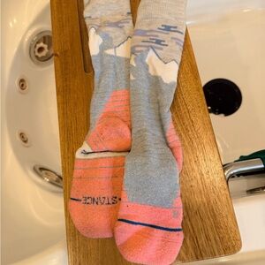 Stance Gray and Pink Scenic Socks